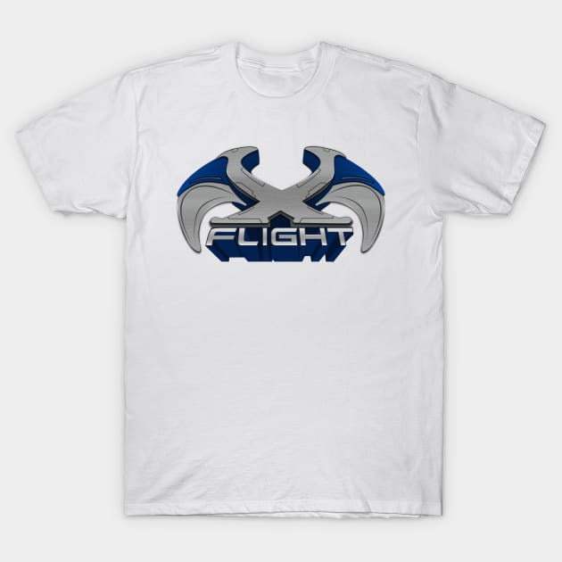 Geauga Lake X Flight Flying Roller Coaster T-Shirt by carcinojen